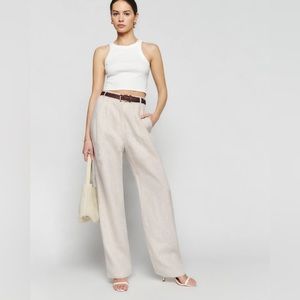 REFORMATION Mason Linen Pant